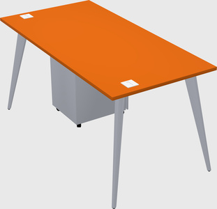 Modern rectangular office desk