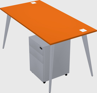 Modern rectangular office desk