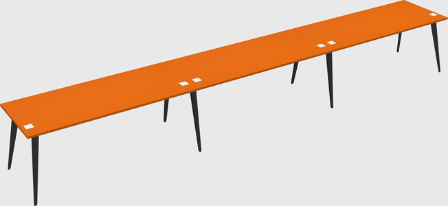 Modern rectangular office desk