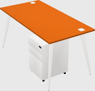 Modern rectangular office desk