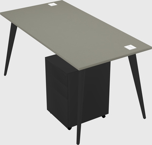 Modern rectangular office desk