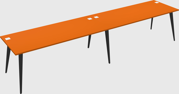 Modern rectangular office desk