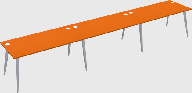 Modern rectangular office desk