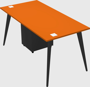Modern rectangular office desk