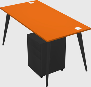 Modern rectangular office desk