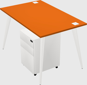 Modern rectangular office desk