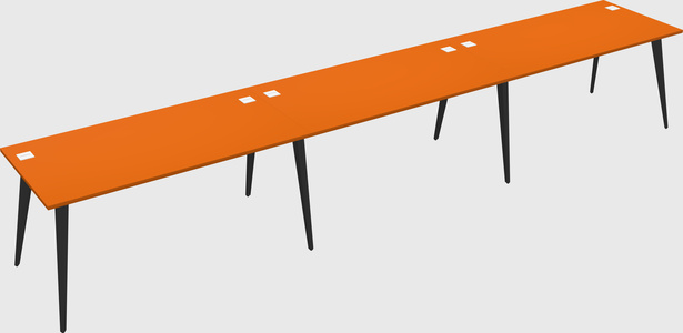 Modern rectangular office desk