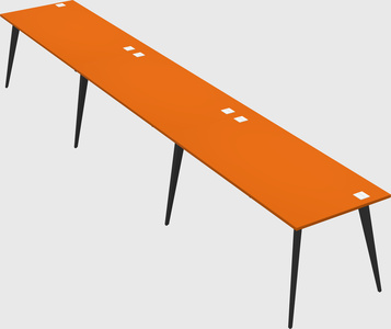 Modern rectangular office desk
