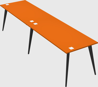 Modern rectangular office desk