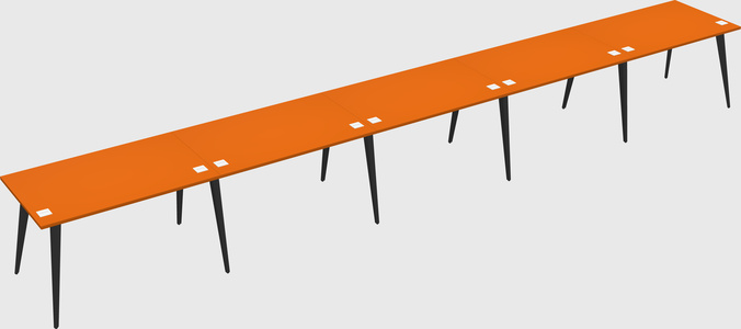 Modern rectangular office desk