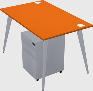 Modern rectangular office desk