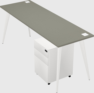 Modern rectangular office desk