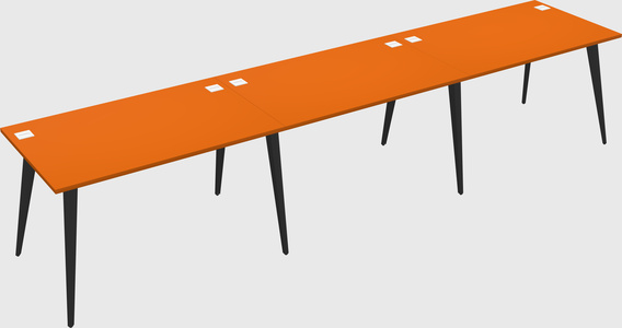 Modern rectangular office desk
