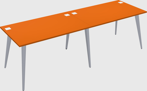 Modern rectangular office desk