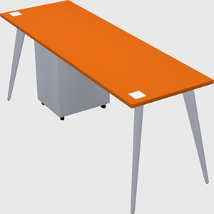 Modern rectangular office desk