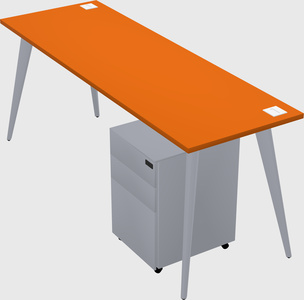 Modern rectangular office desk