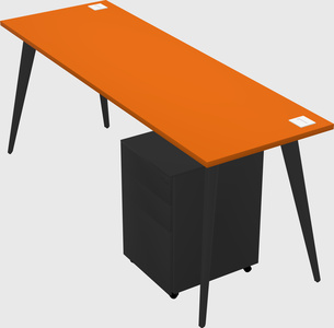Modern rectangular office desk