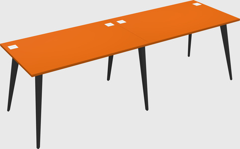 Modern rectangular office desk