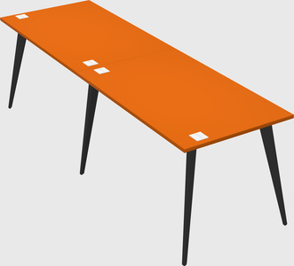 Modern rectangular office desk