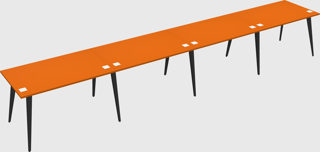 Modern rectangular office desk
