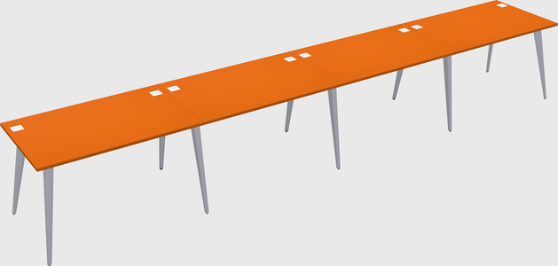 Modern rectangular office desk