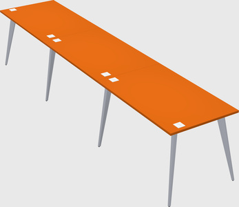 Modern rectangular office desk