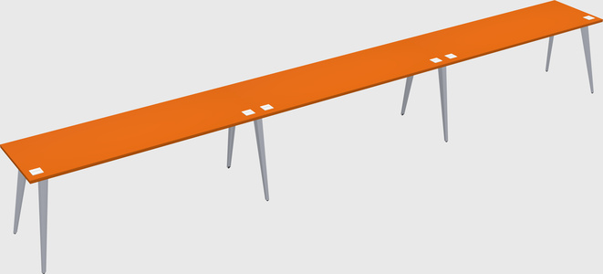 Modern rectangular office desk