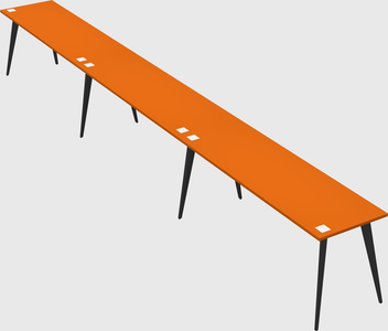 Modern rectangular office desk