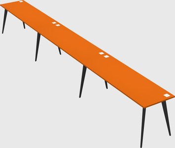 Modern rectangular office desk