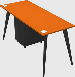 Modern rectangular office desk