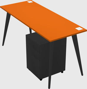 Modern rectangular office desk