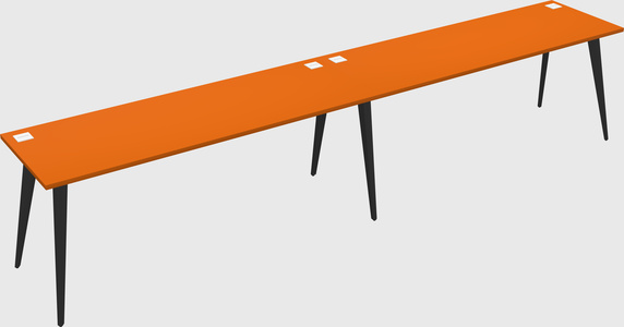 Modern rectangular office desk