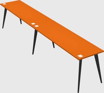 Modern rectangular office desk