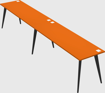 Modern rectangular office desk