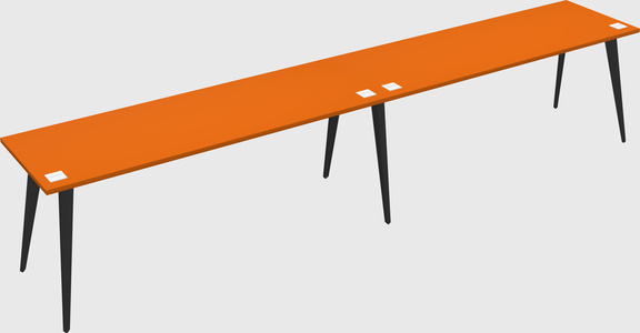 Modern rectangular office desk