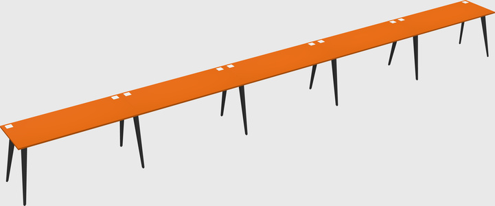 Modern rectangular office desk