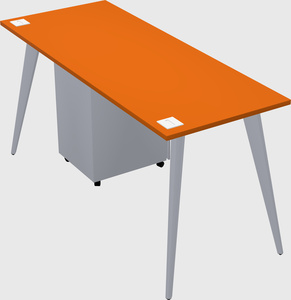 Modern rectangular office desk