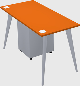 Modern rectangular office desk