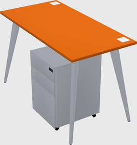 Modern rectangular office desk
