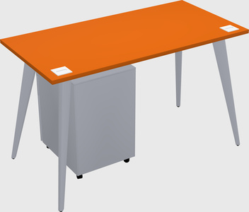 Modern rectangular office desk