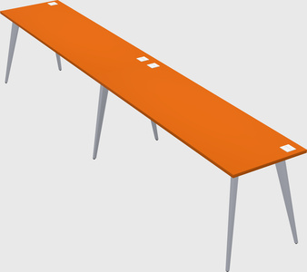 Modern rectangular office desk