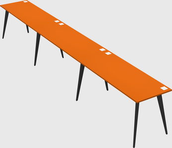 Modern rectangular office desk