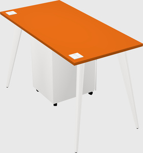 Modern rectangular office desk