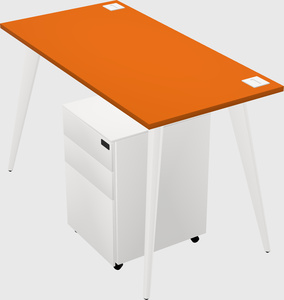 Modern rectangular office desk