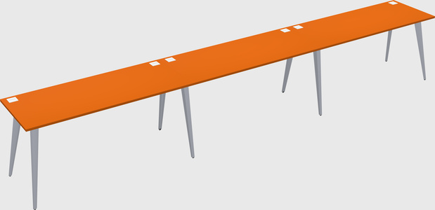 Modern rectangular office desk