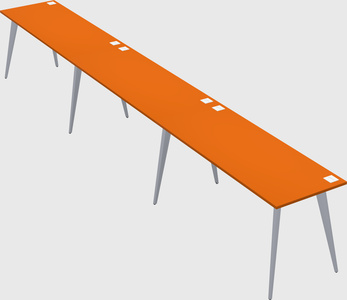 Modern rectangular office desk