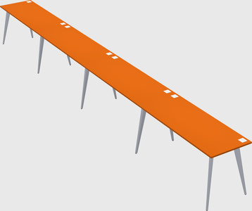 Modern rectangular office desk