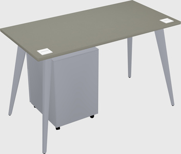 Modern rectangular office desk