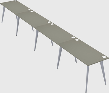 Modern rectangular office desk