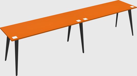 Modern rectangular office desk